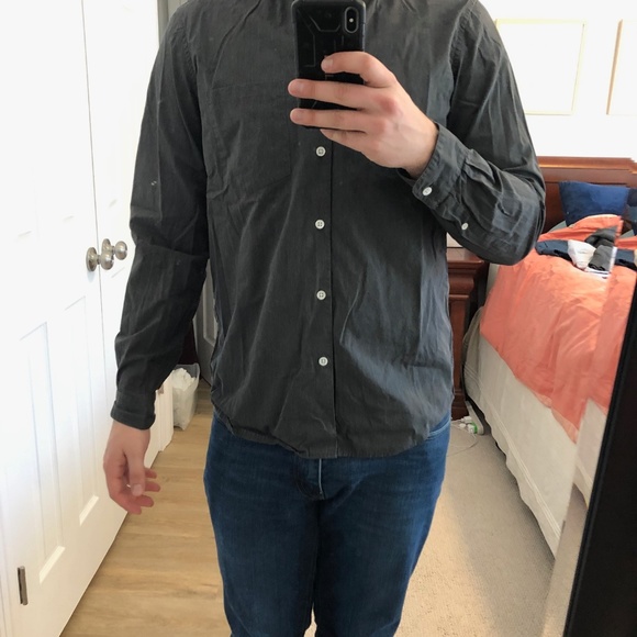 Steven Allen Brown Striped Button Down - Picture 2 of 3